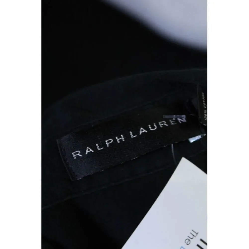 Ralph Lauren Black Label Mens Cotton Short Sleeve Polo Shirt Top Black Size M_5